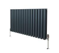 MonsterShop Oval Radiator - 600 X 1020mm - Anthracite