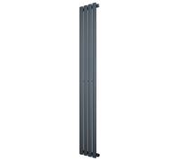 Monstershop Oval Single Column Radiator - 1600 x 240mm - Anthracite Grey