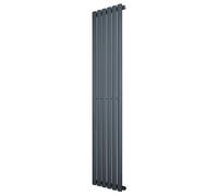 Monstershop Oval Single Column Radiator - 1600 x 360mm - Anthracite Grey
