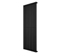Monstershop Oval Single Column Radiator - 1600 x 600mm - Black Monstershop Black