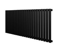 Monstershop Oval Single Column Radiator - 600 x 1440mm - Black