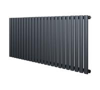 Monstershop Oval Single Column Radiator - 600 x 1440mm - Anthracite Grey