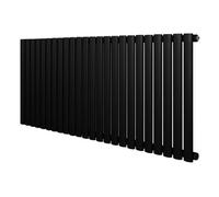 Monstershop Oval Single Column Radiator - 600 x 1440mm - Black