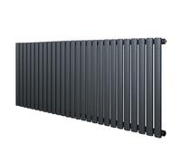 Monstershop Oval Single Column Radiator - 600 x 1620mm - Anthracite Grey
