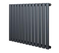 Monstershop Oval Single Column Radiator - 600 x 780mm - Anthracite Grey