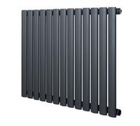 MonsterShop Oval Single Column Radiator 600 X 780mm Modern Designer Single Panel