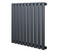 MonsterShop Oval Single Column Radiator 600mm X 600mm Modern Designer Single Panel