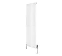 Monstershop Oval Single Column Radiator & Valves - 1600mm x 480mm - White