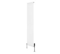 Monstershop Oval Single Column Radiator & Valves - 1800mm x 360mm - White