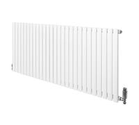 Monstershop Oval Single Column Radiator & Valves - 600mm x 1620mm - White
