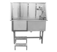 Monstershop Pet Dog Bath Steel Tub Washing Station 400mm