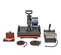 Sublimation Heat Press 5 In 1 Combo T-Shirt Mug Jigsaw Cap Plate Phone Case