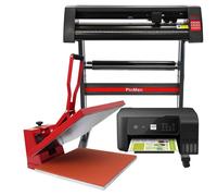 Monstershop Pixmax Heat Press Clam 50 X 50Cm, Vinyl Cutter & Printer Bundle Multi