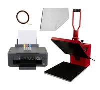 Monstershop PixMax T-Shirt Sublimation Heat Press Machine, 38cm x 38cm Clam, Red | Size: 38 cm x 38 cm Monstershop Multicolor 38 cm x 38 cm
