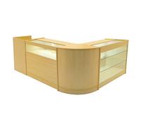 Monstershop Polaris Led Shop Counter Set K1200, B1200, Tb60 & Cm60 - Maple In Beige Beige