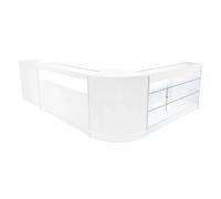 Monstershop Polaris LED Shop Counter Set K1500, B1500, TB60 & CM60 - White Monstershop White