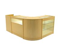 Monstershop Polaris Led Shop Counter Set K900, B900, Tb60 & Cm60 - Maple In Beige Beige