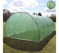Polytunnel Greenhouse Walk In Galvanised Garden Grow Tent 25mm 6 x 3m Outdoor