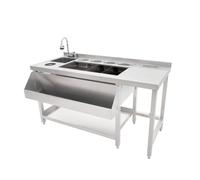 Monstershop Premium Cocktail Bar Station in Silver Monstershop Silver