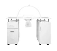 Professional Manicure Table & LED Half Moon Lamp 29.5In Nail