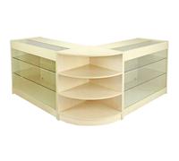 Monstershop Pulsar Maple Shop Counter & Retail Display Set In Beige Beige