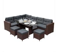 Jardi Rattan Corner Set - Brown