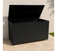 MonsterShop Rattan Cushion Storage Box 700L - Black