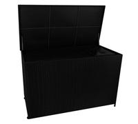MonsterShop Rattan Garden Storage Box 996L Black