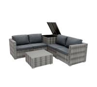 Jardi Marielle Rattan Modular 6 Piece Furniture Set - Grey