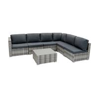 Jardi Marielle Rattan Modular 7 Piece Furniture Set - Grey