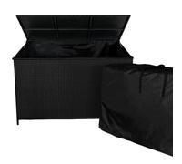 Monstershop Rattan Storage Box 582L - Black Black