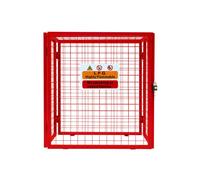 Monstershop Red Gas Bottle Collapsible Mesh Cage - 90Cm X 80Cm X 43Cm Red