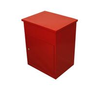Monster Shop Anti Theft Post Box - Medium - Red, Red