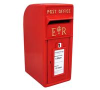 Royal Mail Post Box ER Cast Iron Wall Mounted Wedding Authentic Pillar Replica Lockable Post Office Letter Box Red