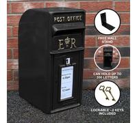 Monstershop Black Royal Mail Post Box Monstershop Black