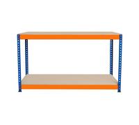 Monster Racking S-rax 2 Tier Workbench - 150Cm X 45Cm X 90Cm, Blue