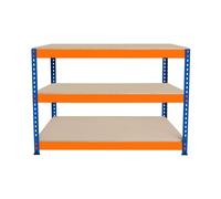 Monstershop S-Rax 3 Tier Workbench - 120Cm X 60Cm X 90Cm In Orange Orange One Size