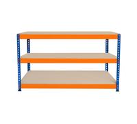 Monster Racking S-rax 3 Tier Workbench - 150Cm X 60Cm X 90Cm, Blue