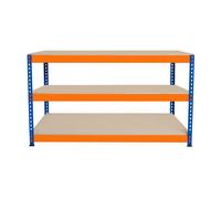 Monster Racking S-rax 3 Tier Workbench - 150Cm X 60Cm X 90Cm, Blue