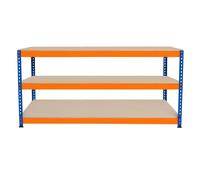 Monstershop S-Rax 3 Tier Workbench - 180Cm X 60Cm X 90Cm In Orange Orange