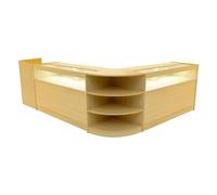 Monstershop Sagittarius Led Shop Counter Set Lm60, Tb60 & 2 X B1500 - Maple In Beige Beige