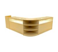 Monstershop Sagittarius Led Shop Counter Set Lm60, Tb60 & 2 X B1500 - Maple In Beige Beige One Size