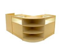 Monstershop Sagittarius Led Shop Counter Set Lm60, Tb60 & 2 X B900 - Maple In Beige Beige