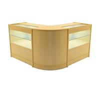 Monstershop Selene Led Shop Counter Set Cm60 & 2 X C900 - Maple In Beige Beige