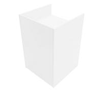 Shop Counter Till Block Stand White TB60 Retail Storage Unit Modular Cabinet Reception Cash Desk Store 2 Internal Shelves Closed Front 60cm x 90cm x 60cm MDF Melamine