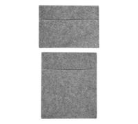 Fabric Storage Pouches 2 Pack 2 Sizes Smoke Grey Car Motorhome Camper Van Matching Lining Tool Paperwork Document Pocket Organiser Holder Accessories Portable Fixed 100% Polypropylene 3mm Thick Grey