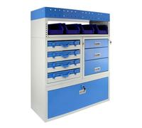 Van Racking Metal Shelving Steel Rack Tool Storage System Lockable Drawers Unit