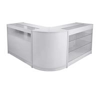 Monstershop Taurus Brilliant White Shop Counter & Retail Display Set