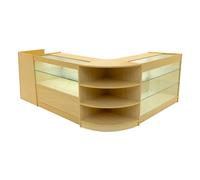 Monstershop Theia Led Shop Counter Set K1200, C1200, Tb60 & Lm60 - Maple In Beige Beige
