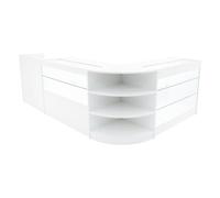 Monstershop Theia LED Shop Counter Set K1200, C1200, TB60 & LM60 - White Monstershop White